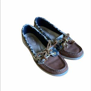 Sperry | Women's Shoes | Firefish Animal Tan Leopard | Boat Shoes | Leather | 6